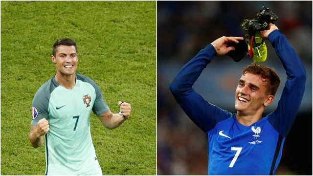Cristiano Ronaldo y Griezmann pelearán por la Eurocopa