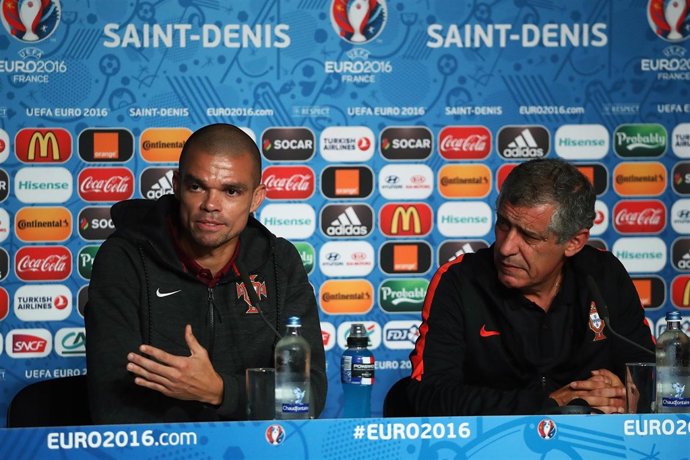 Pepe en la Eurocopa con Portugal