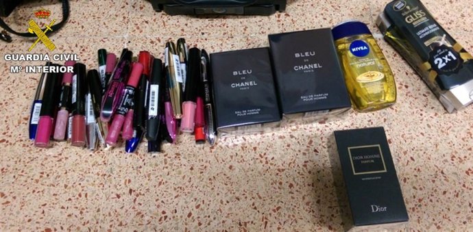 Material cosmético incautado