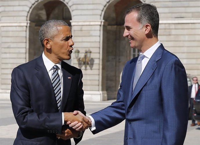 Obama llega al Palacio Real