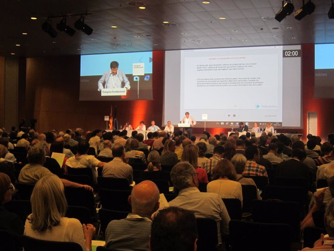 Congreso fundacional de la nueva CDC en Barcelona