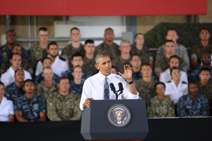 El presidente de EEUU, Barack Obama, visita la Base Naval de Rota