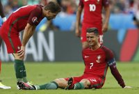 Cristiano, lesionado, abandona la final entre lágrimas