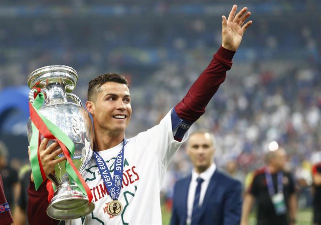 El delantero y capitán de Portugal, Cristiano Ronaldo