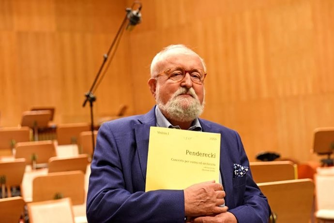 Maestro polaco Krzyzstof Penderecki 