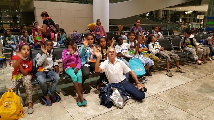 Participantes en el programa Vacaciones en Paz.