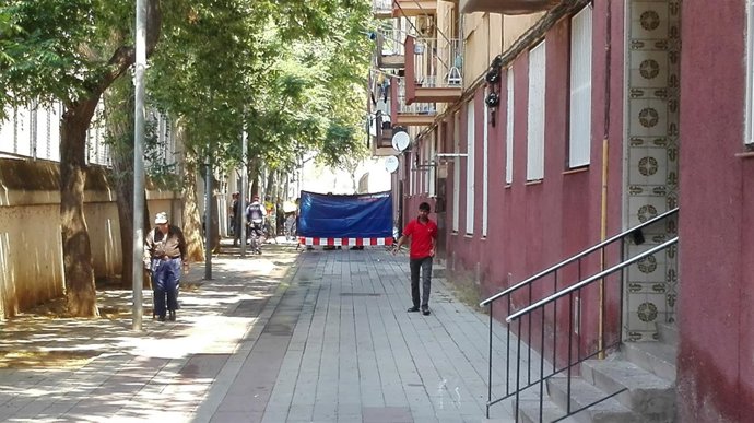 Incendio en la calle Rodés de Barcelona