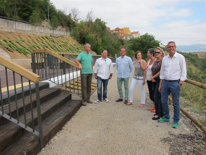 Visita a la reforma del apeadero de El Cortijo