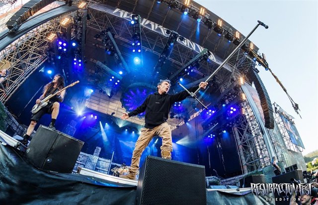 Actuación de Iron Maiden en el Resurrection Fest
