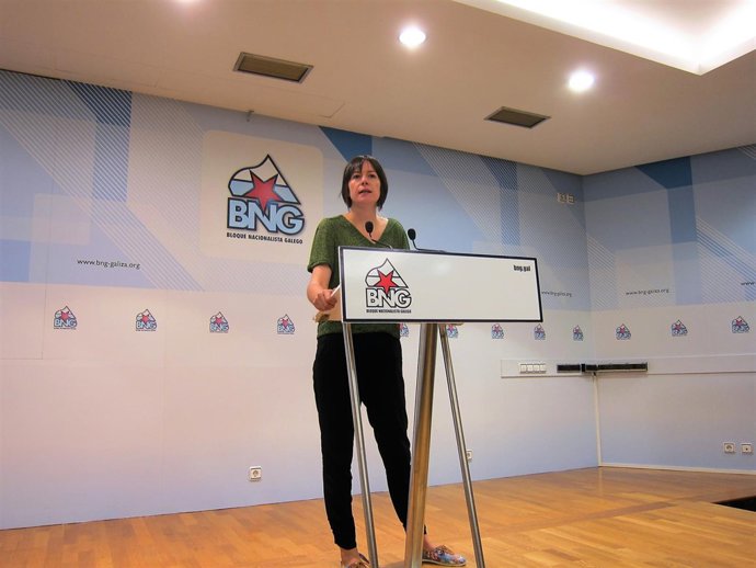 Ana Pontón, en rueda de prensa