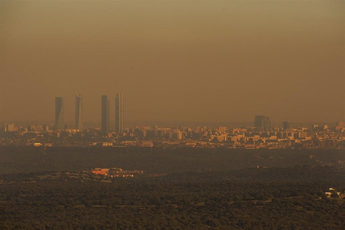 Imagen de Madrid con alta polución