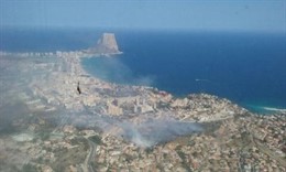 Incendio forestal en Calpe