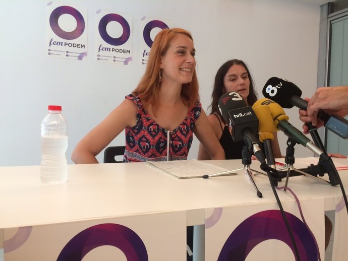 La candidata a liderar Podem, Jéssica Albiach, presenta su proyecto