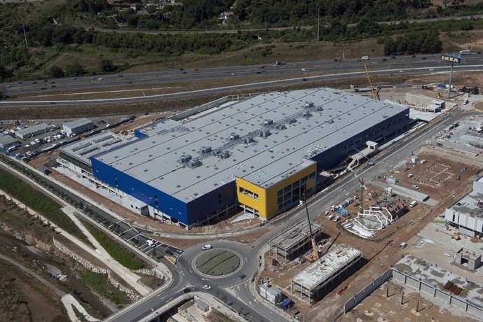Construcción de la tienda de Ikea en Sabadell