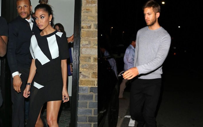 CALVIN HARRIS Y NICOLE SCHERZINGER