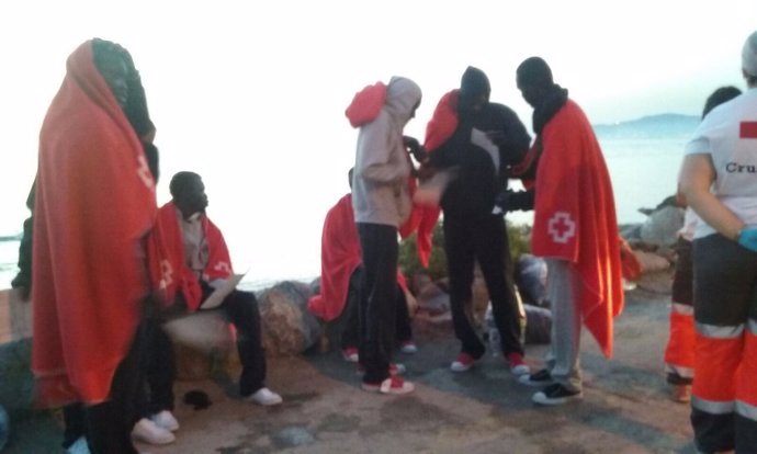 Subsaharianos atendidos por Cruz Roja en Ceuta 