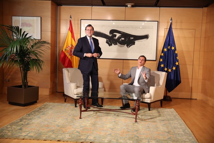 Reunión de Rivera y Rajoy