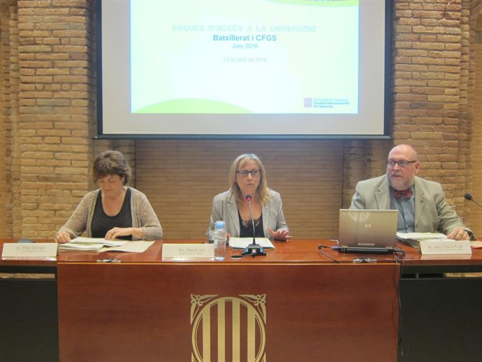 Pilar Gómez, Mercè Jou (CIC) y Jesús Maria Prujà
