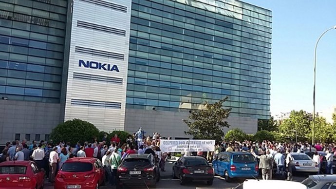 Concentración contra el ERE de Alcaltel Lucent Nokia