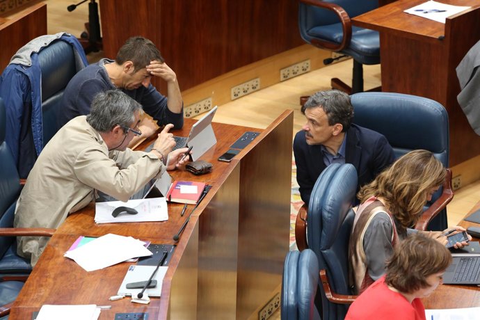 El portavoz de Podemos en la Asamblea de Madrid, José Manuel López
