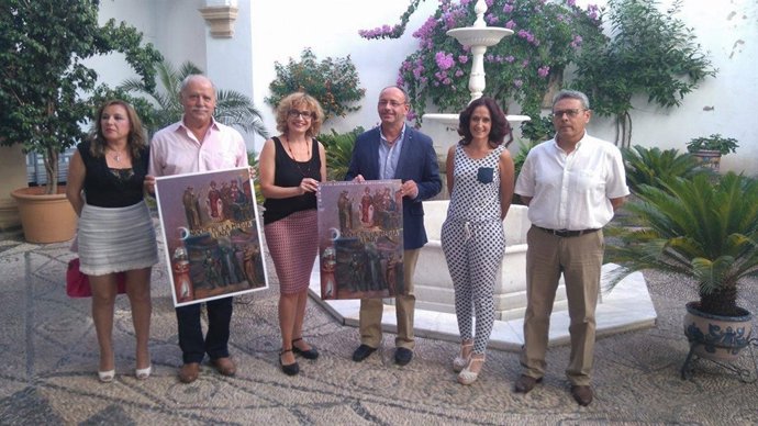 Ruz (centro) durante la presentación del evento