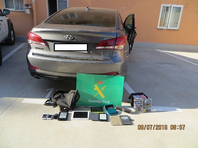 Vehículo interceptado