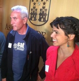 Diego Cañamero y Teresa Rodríguez