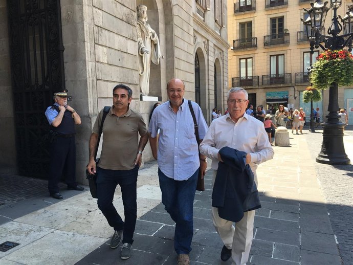 Ignacio Fernández Toxo y Joan Carles Gallego, CC.OO.