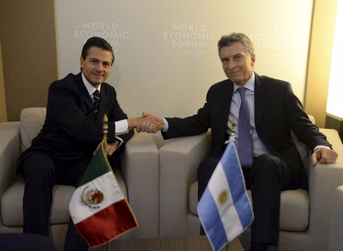 Mauricio Macri y Peña Nieto, presidentes Argentina y México
