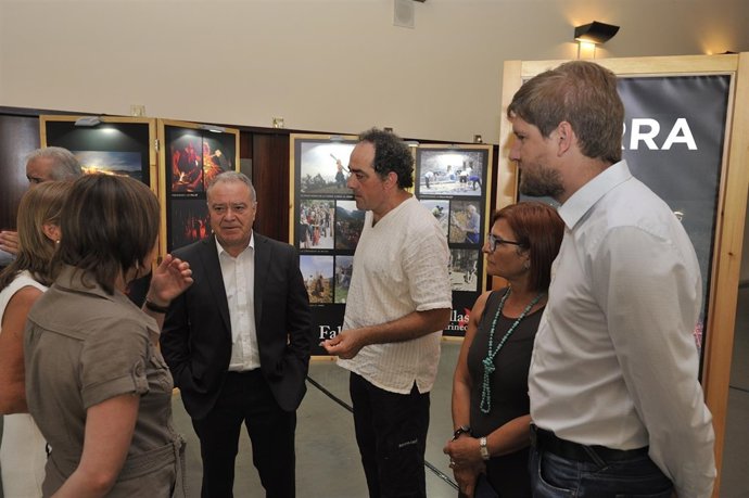 Miguel Gracia, en la presentación de la muestra                  