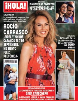 Rocío carrasco en la portada de la revista Hola