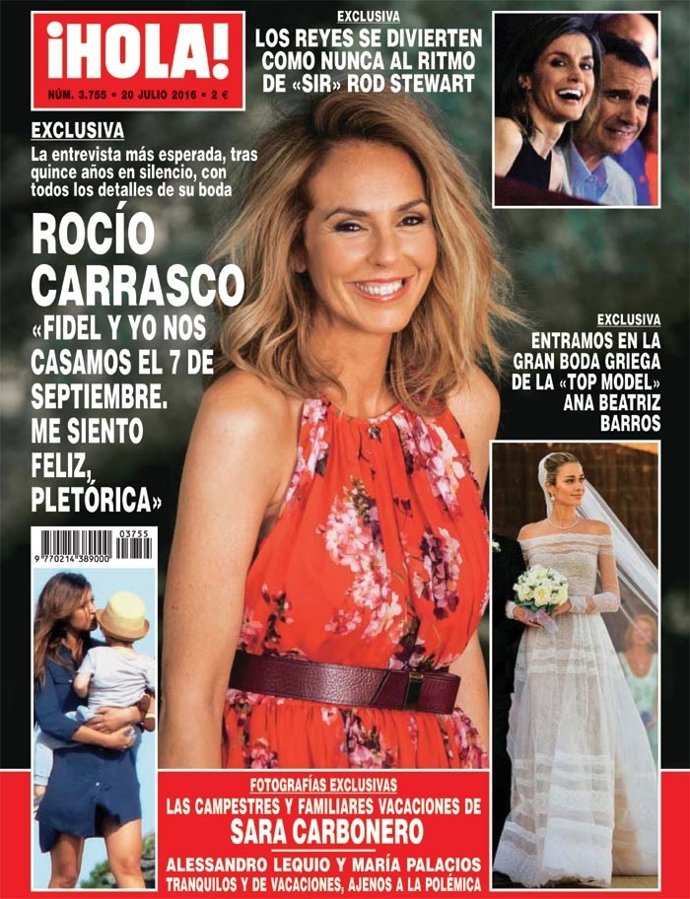 Rocío carrasco en la portada de la revista Hola
