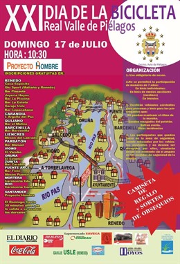 Cartel del Día de la Bicicleta de Piélagos 