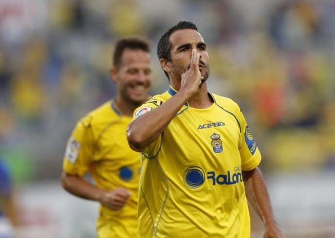 Ángel López con la UD Las Palmas