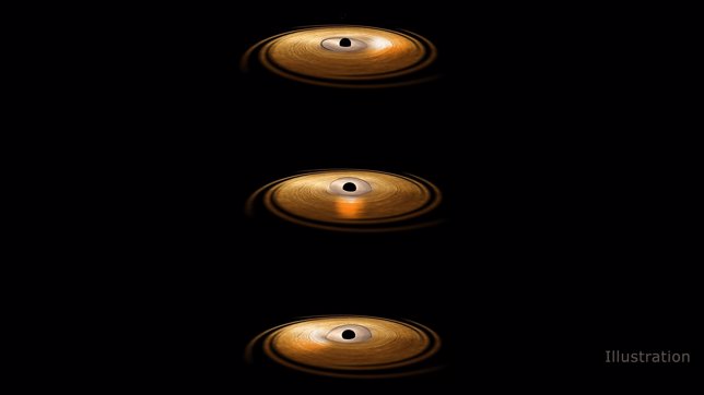 Recreación de un disco de acreción alrededor de un agujero negro