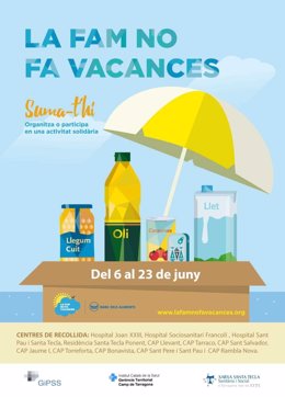 Cartel de la campaña 'La fam no fa vacances'