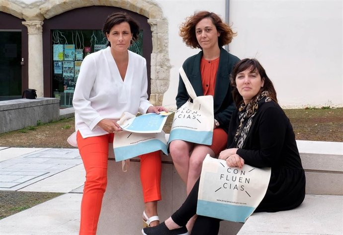 Las participantes en la rueda de prensa