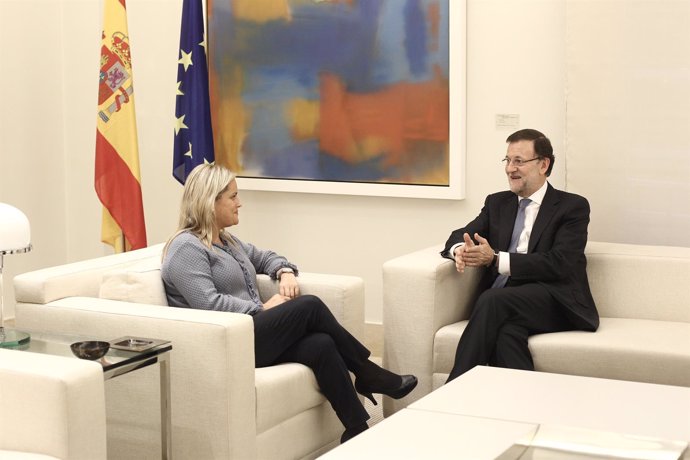 Rajoy se reúne con Mari Mar Blanco 