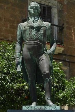 Monumento a Francisco de Miranda en Cádiz