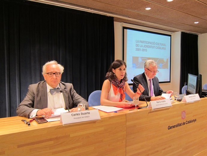 Carles Duarte, Marta Vilalta y Antonio Ariño