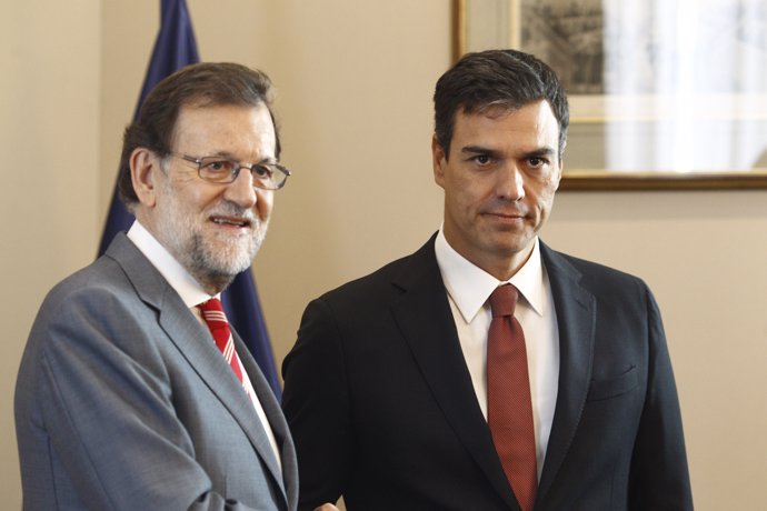 Reunión de Rajoy y Sánchez en el Congreso