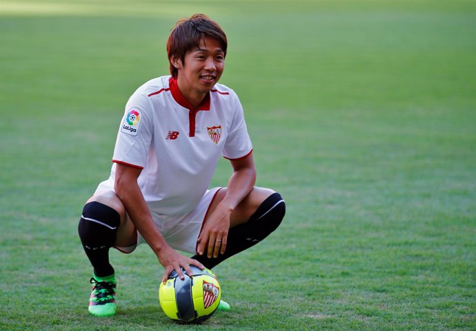 El centrocampista japonés Hiroshi Kiyotake, jugador del Sevilla FC