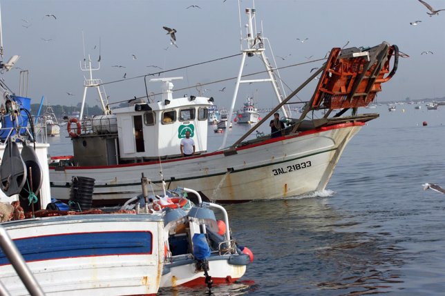 Barcos pesqueros en Huelva