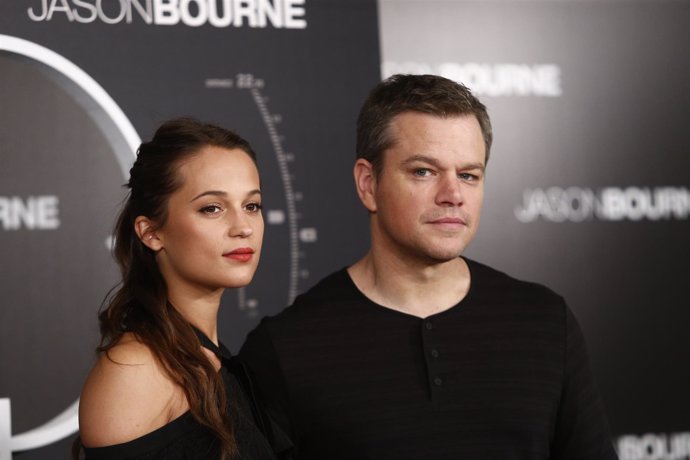 Photocall con Matt Damon y Alicia Vikander para presentar Jason Bourne
