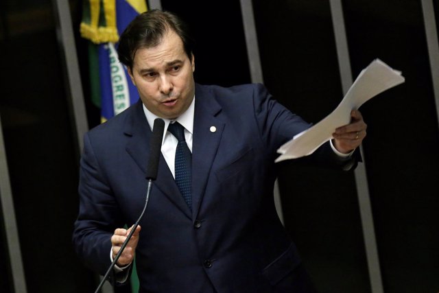 El presidente de la Cámara de Diputados de Brasil, Rodrigo Maia