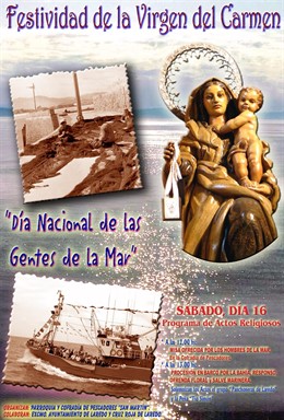 REF.: NOTA DE PRENSA. FESTIVIDAD DE LA VIRGEN DEL CARMEN. LREDO, 16 DE JULIO 201