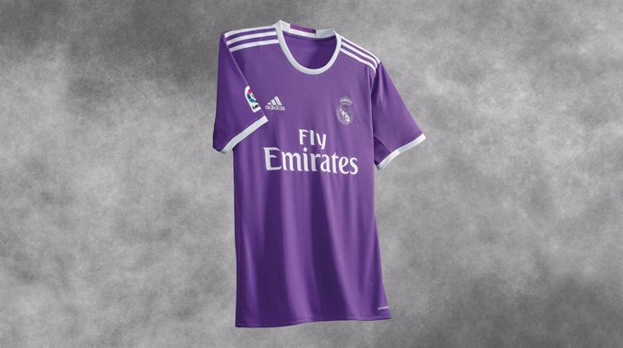 Camiseta púrpura del Real Madrid para la temporada 2016-17