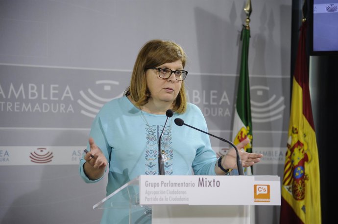 María Victoria Domínguez durante su intervención