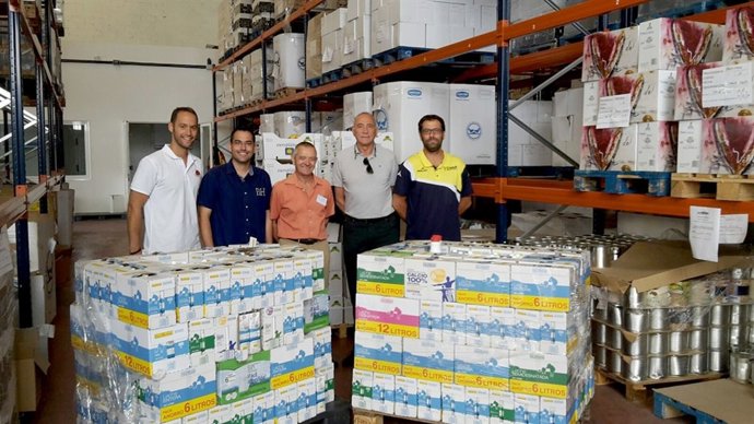 Entrega de los alimentos
