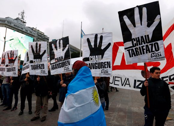 Protestas contra el 'tarifazo' en Argentina